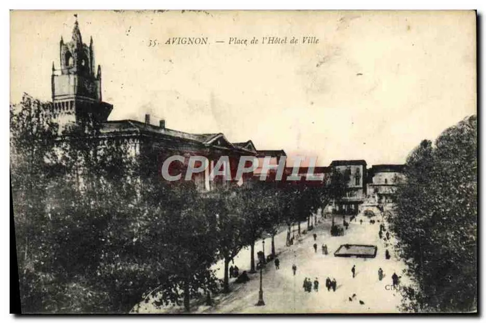 Avignon — Praça do Hotel de Ville — editor não identificado, n° 35 - Frente