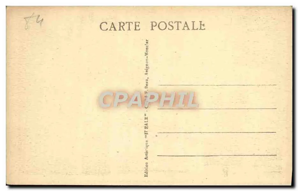 Avignon - Die Mauern - Boulevard Saint Michel — Verlag IDEALE M.F.B., Nr. 16 - Rückseite