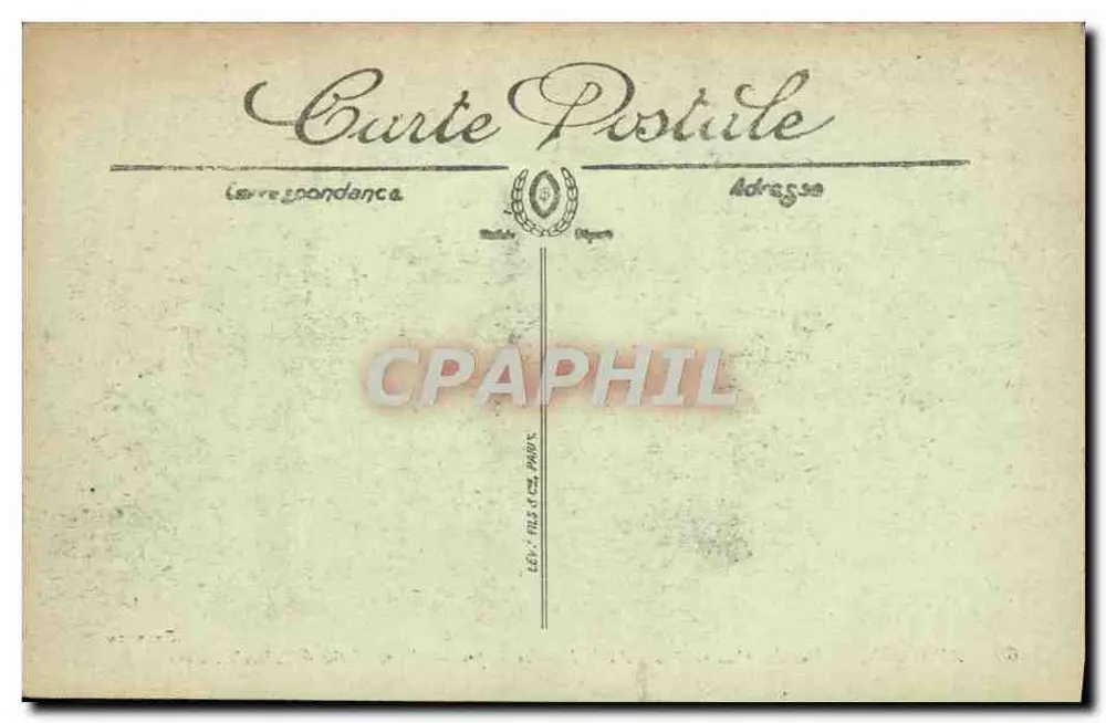 Avignon — Ansicht der vier Türme des Palais des Papes — Belleau, Nr. 60 - Rückseite