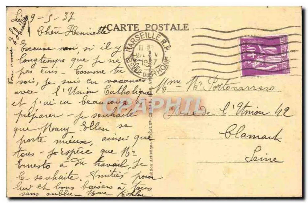 Avignon — O Ponte Saint-Bénézet (século XII) — Idéale M. P. B. - Verso