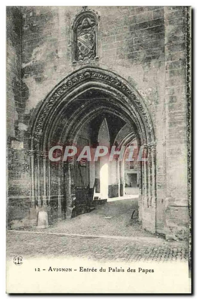Avignon - Entrada do Palácio dos Papas — n° de série 12 - Frente