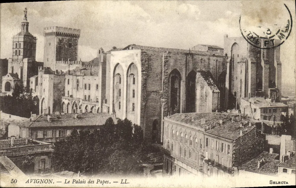 Avignon — O Palácio dos Papas — LL. — Sélecta, n°50 - Frente
