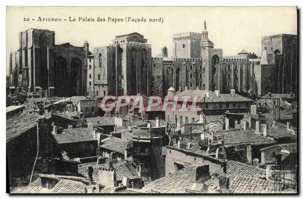 Avignon - O Palácio dos Papas (Fachada norte) — n°20 — editor não visível - Frente