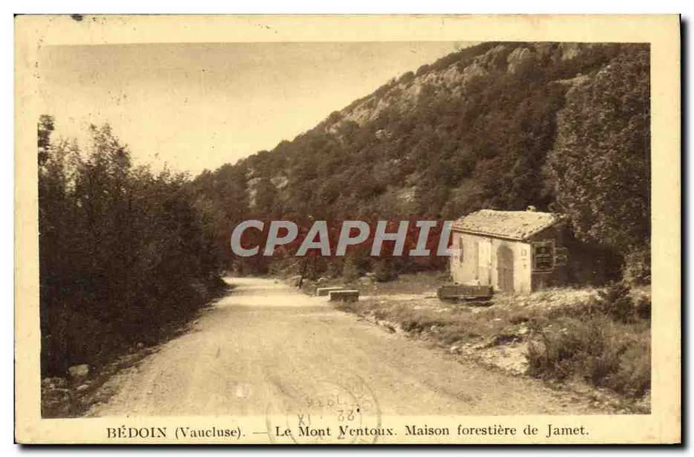 BÉDOIN (Vaucluse) — Le Mont Ventoux. Maison forestière de Jamet. Éditeur : Silvain - Bédoin. N° 364. - Recto