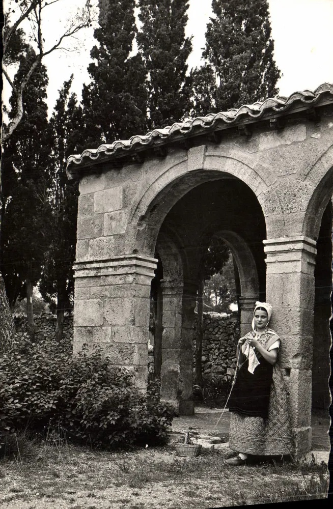 Giovane ragazza in costume di contadina — Provenza — Edizioni S.E.P.T. - Recto
