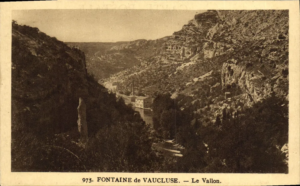 Fonte de Vaucluse — O Vale — Coll Martin - Frente