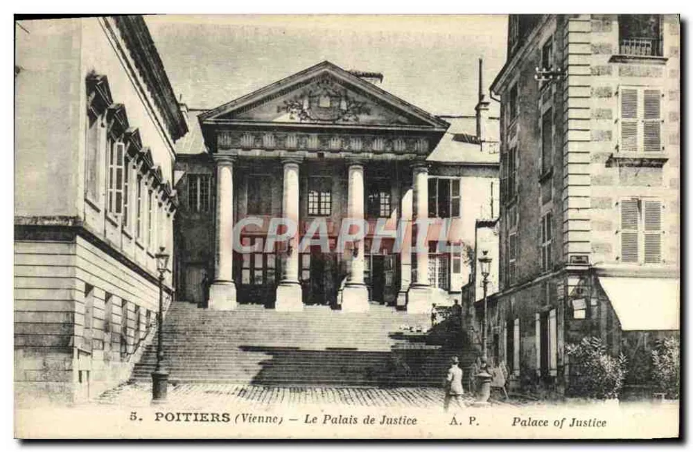 Poitiers (Vienne) — O Palácio de Justiça — A.P. - Frente