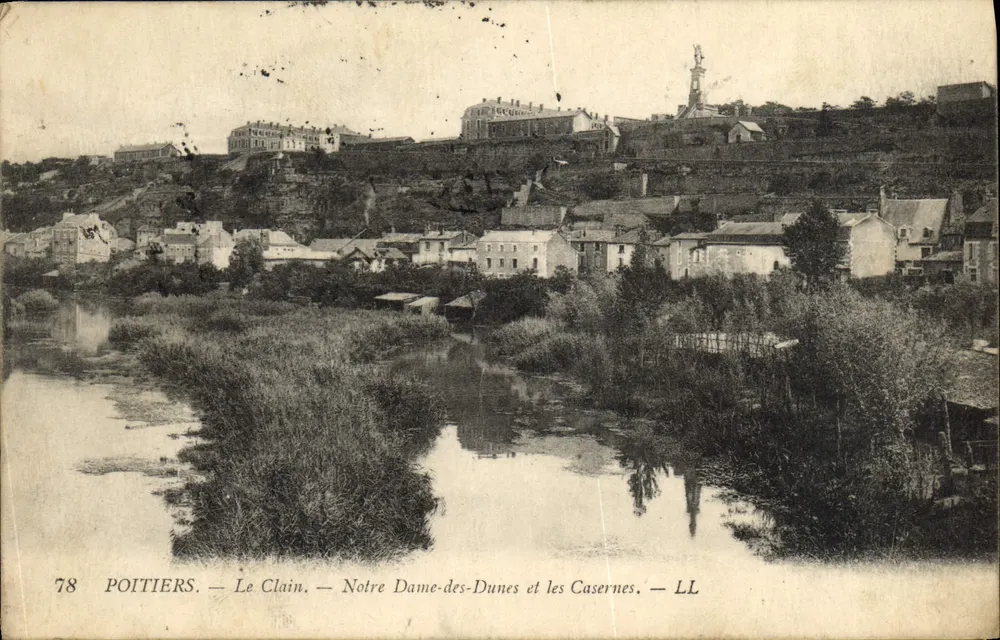 Poitiers — Le Clain — Notre Dame-des-Dunes und die Kasernen — LL - Vorderseite