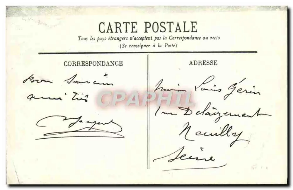 Limoges - Jardim d'Orsay — R. Harari, n°37 - Verso