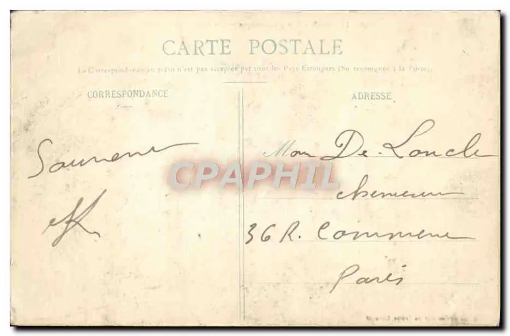 Limoges — Panoramablick Richtung Neue Präfektur — Verlag: Batienne Cusenier, Nr. 48 - Rückseite