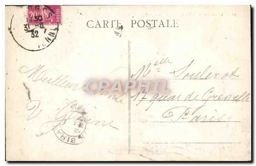 Limoges - Die neue Limoges-Bénédictins-Bahnhof — Verleger J. O. I. (Nr. 301) - Rückseite