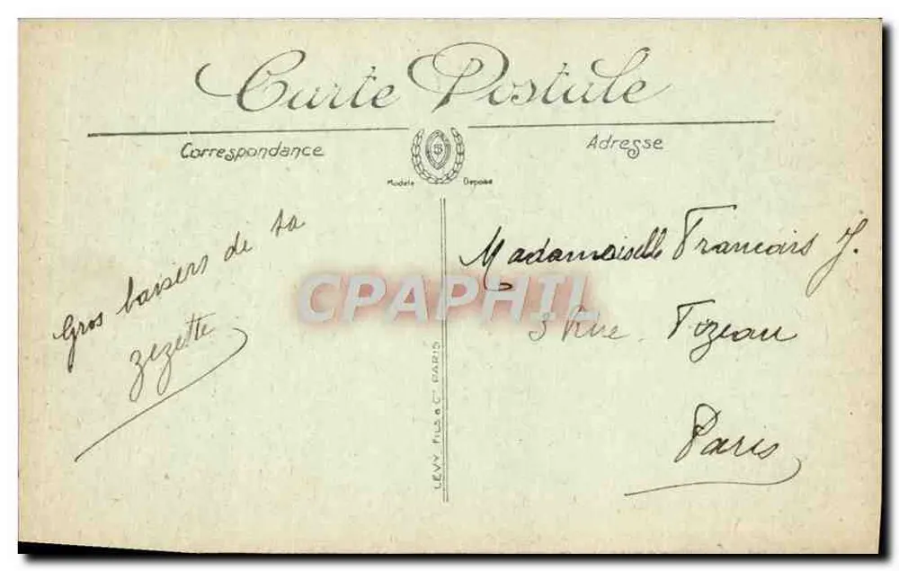Limoges — Place Jourdan — LL. Editor SELECTA, n° 10 - Verso