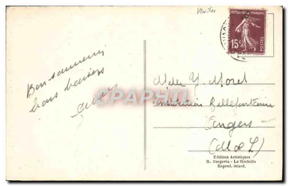 Chavagnes-en-Pailliers (Vendée) — Grotte von Lourdes — Gemeinschaft der Ursulinen Jesu - Rückseite