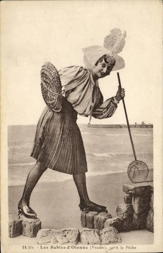 Les Sables-d'Olonne (Vendée) — A la Pêche — Phototype Jehly-Poupin (Vendée) - Frente