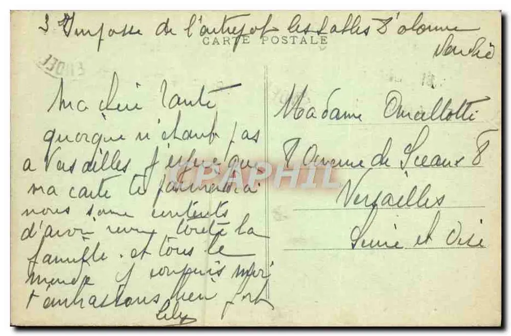 LES SABLES D'OLONNE - A Praia — Edição das Novas Galerias, n°124 - Verso