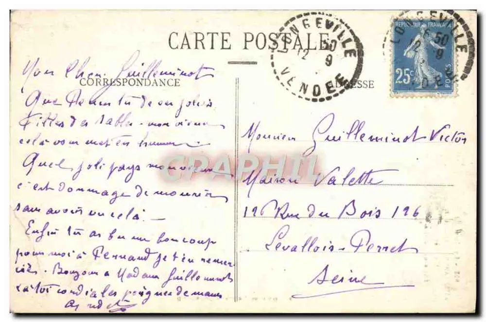 La Florrie in Sables-d'Olonne — Ein Darlehen ohne Notar — Hermann Jockau, Verlag, Sables-d'Olonne - Rückseite