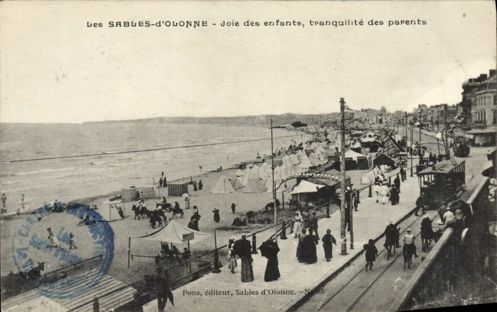 Les SABLES-d'OLONNE — Freude der Kinder, Ruhe der Eltern — Pons, Verleger, Sables d'Olonne — N° 400 - Vorderseite
