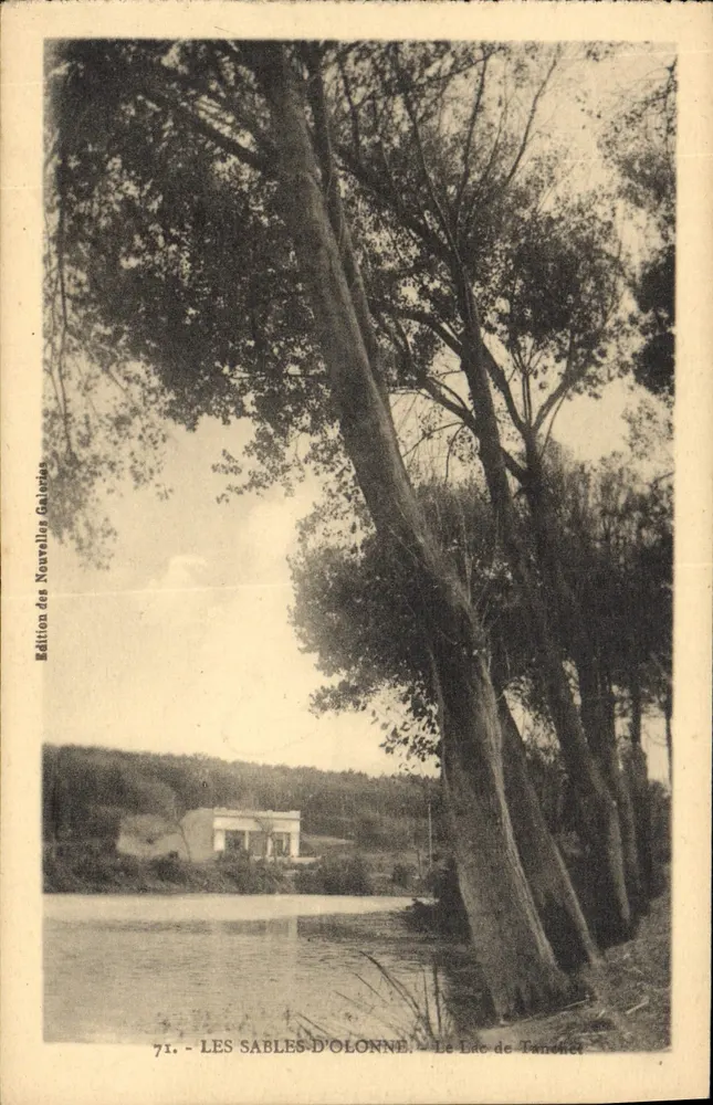 Les Sables-d'Olonne — O Lago de Tancélet — Edição das Novas Galerias, n°71 - Frente