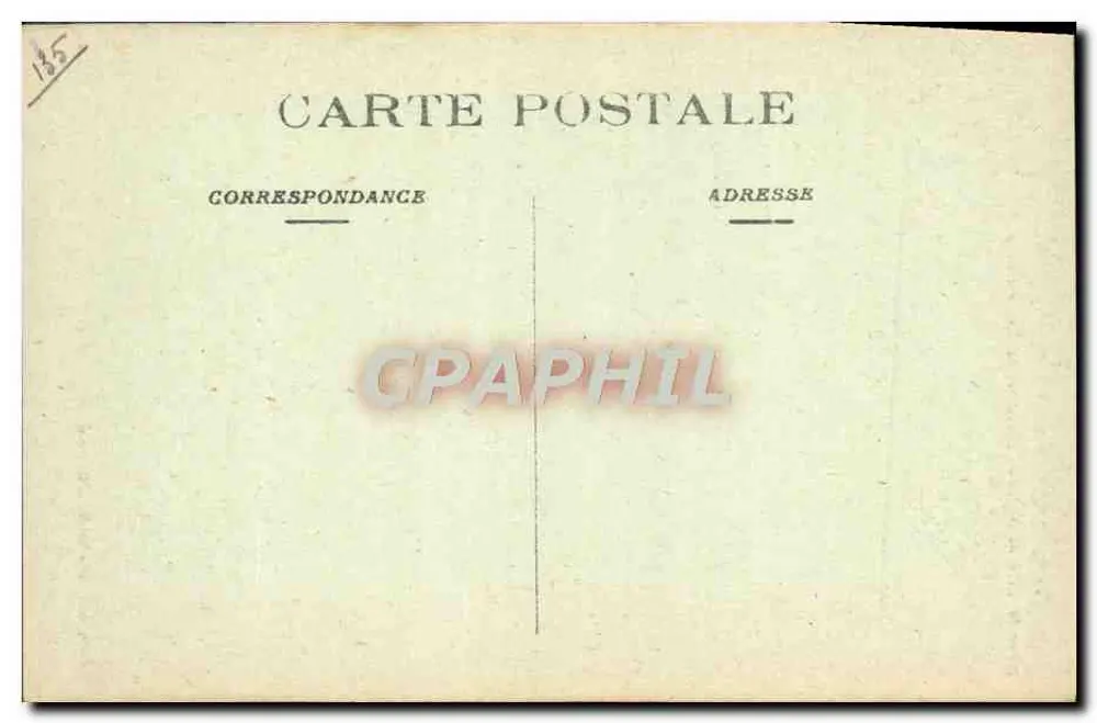 Les Sables-d'Olonne — Ansicht der Roché trouée an der Küste von St-Jean-l'Orbestier, Verlag: Pons, Verlag, Les Sables-d'Olonne, Nr. 1235 - Rückseite