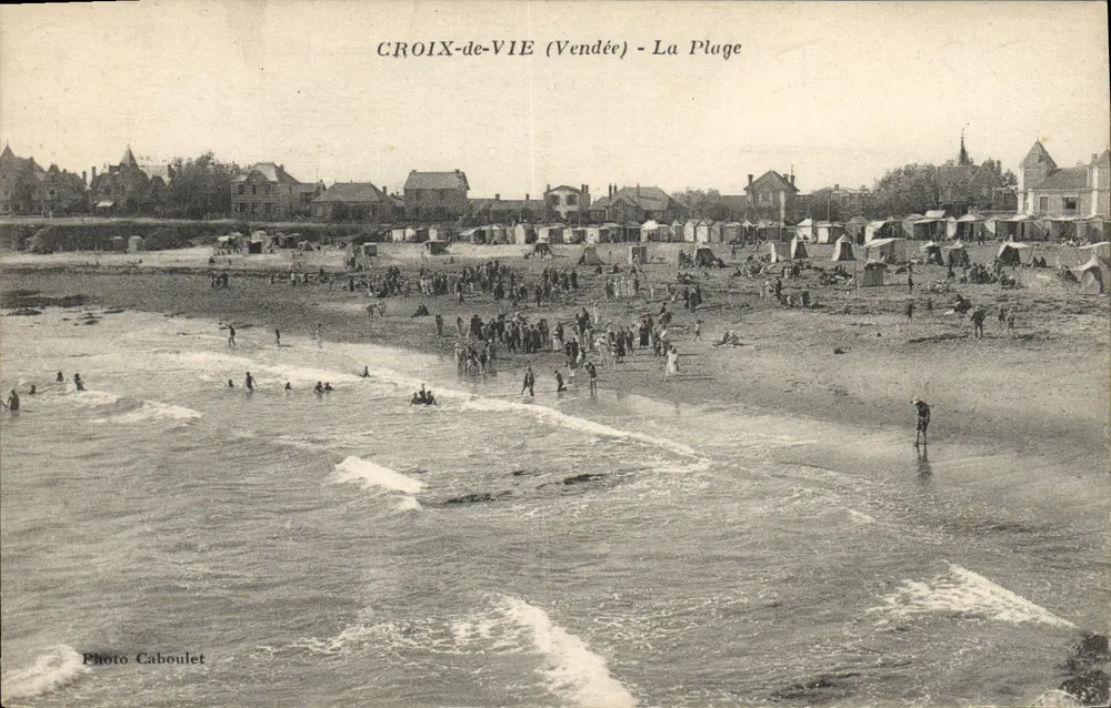 Croix-de-Vie (Vendée) - A Praia — Foto Caboulet - Frente