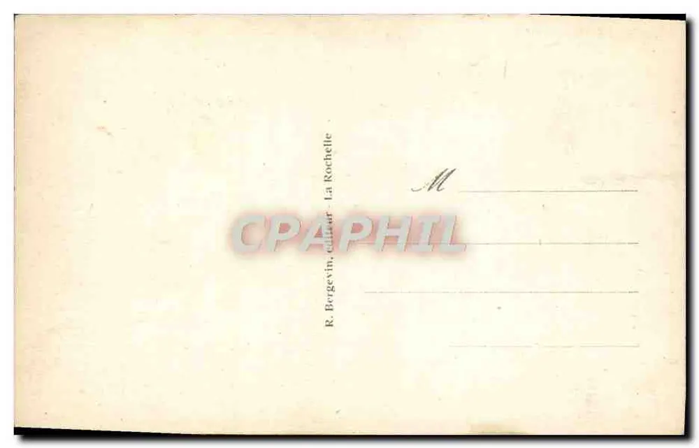 CROIX-de-VIE (Vendée) - A Rocha Perforada — R. Bergevin, La Rochelle - Verso