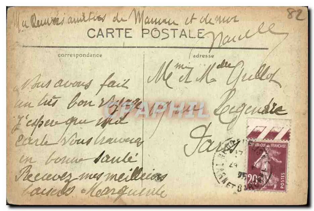 Nègrepelsse (T.-et-G.) — Intérieure de l'Église Saint-Pierre — A. Hille, édit. - Verso