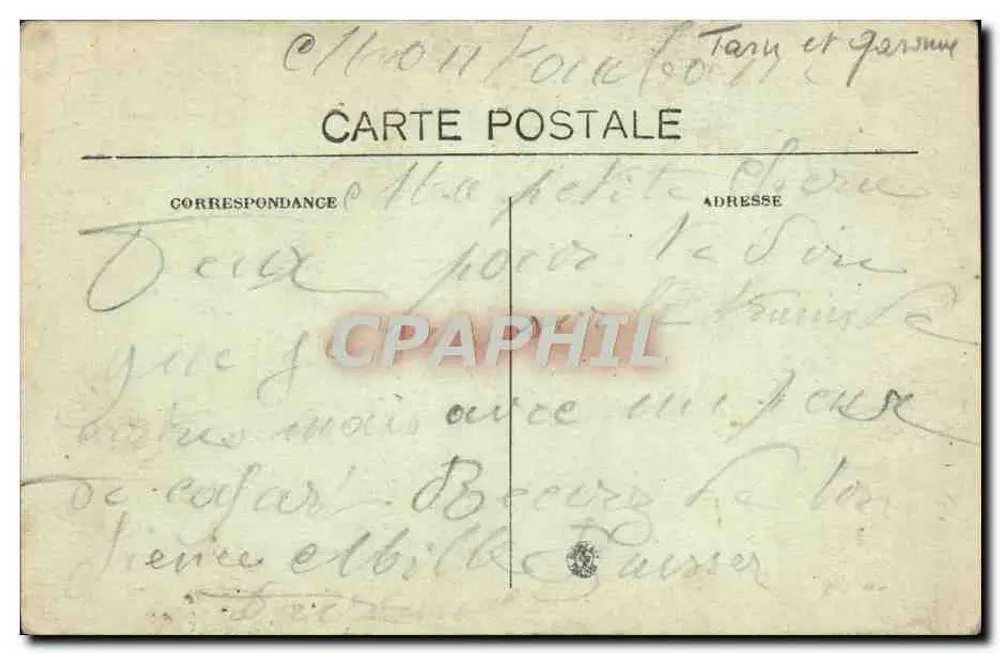 Montauban — Bourse, Tribunal de Commerce et Musée d'Histoire Naturelle — Acrille Bonis, phot. Montauban - Rückseite