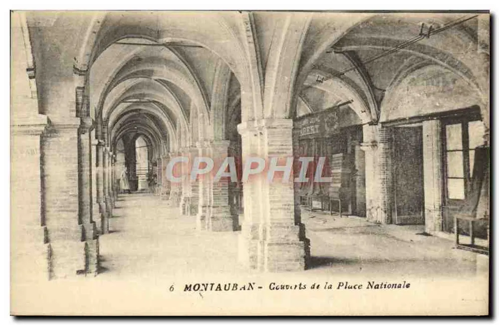 Montauban - Courts de la Place Nationale — unbekannter Verlag, Seriennummer 6 - Vorderseite