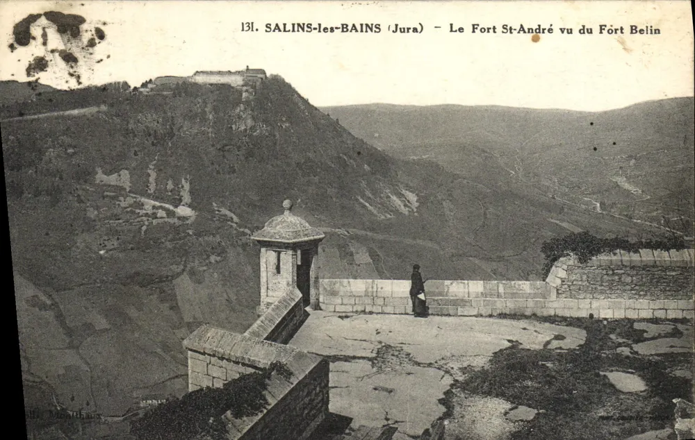 Salins-les-Bains (Jura) — Fort St-André aus Sicht des Fort Belin — Verleger: L. Duhem, Nr. 131 - Vorderseite