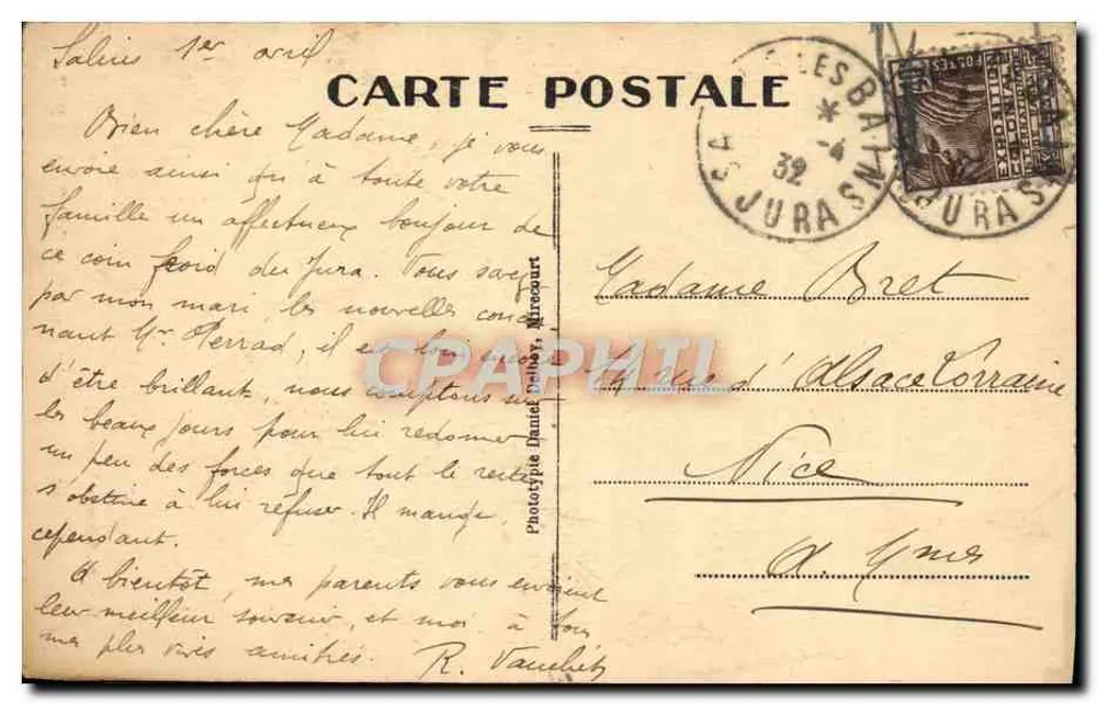 Salins-les-Bains — Saint-Anatole und Fort Belin — Vaufreys, Salins, Verlag - Rückseite