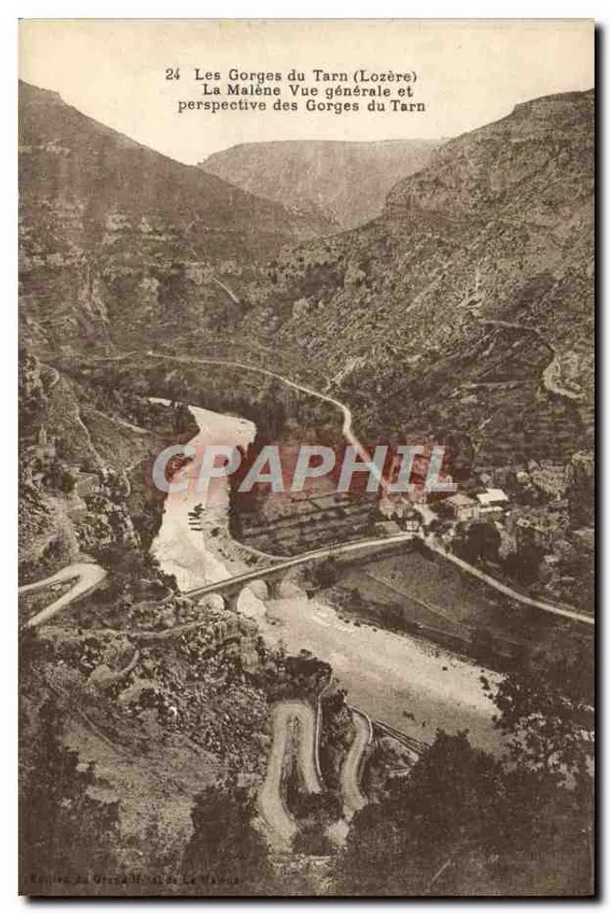 Les Gorges du Tarn (Lozère) — Vue générale et perspective — C. Denue, phot. 4011, T. Gourjou, Marseille - Vorderseite