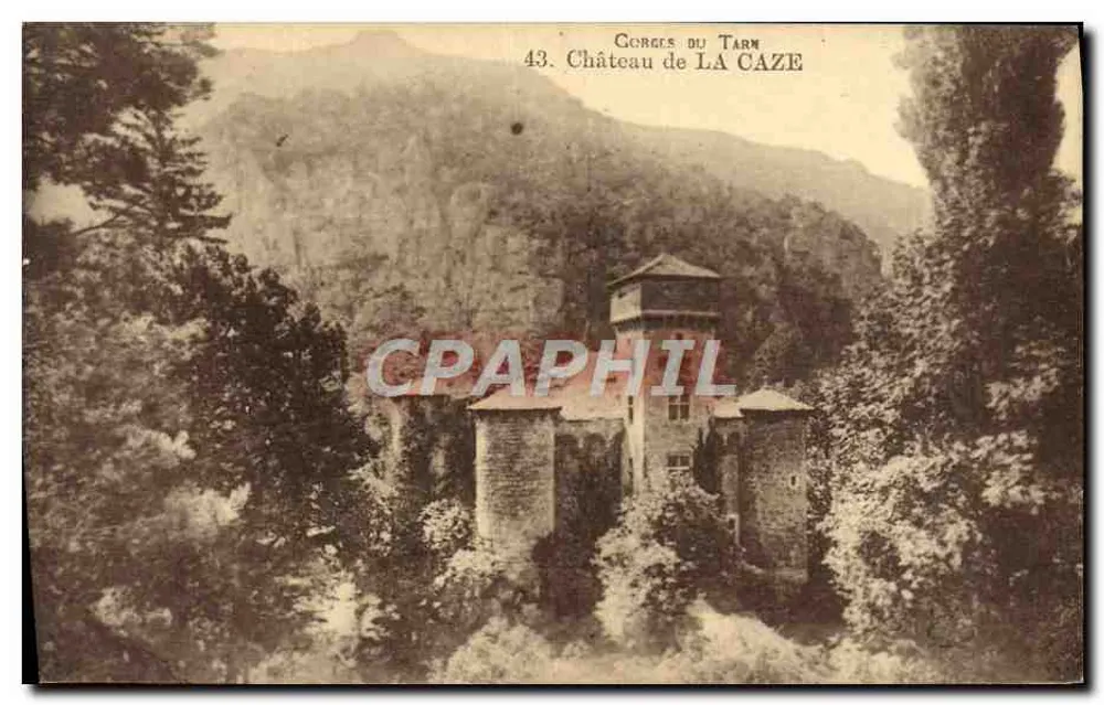 Gorges do Tarm — Castelo de La Caze — Edição especial do Grand Hôtel de La Malène (Lozère) - Frente
