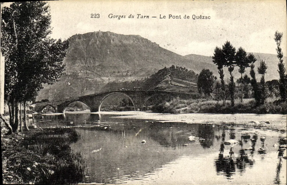 Gorges do Tarn — O Ponte de Quézac — Editor MFTE, n° 223 - Frente