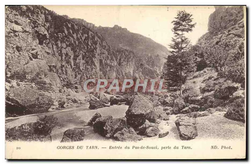 Gorges du Tarn — Eingang zu Pas-de-Souci, Perle des Tarn — ND. Phot. - Vorderseite