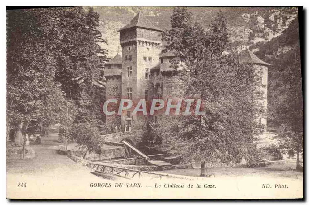 Gorges do Tarn — O Castelo da Caze — ND. Fot. - Frente