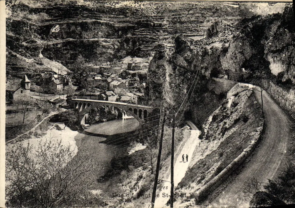 Gorges do Tarn — Vista do Ponte de St-Hély — Editor: 648 - Frente