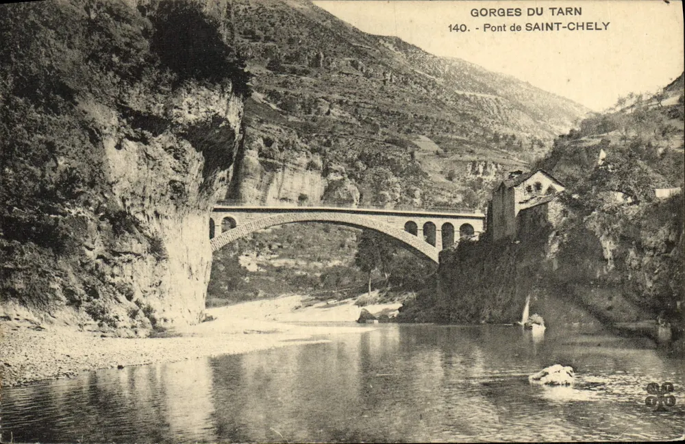 Gorges do Tarn — Ponte de Saint-Chely — Editor: , n° 140 - Frente