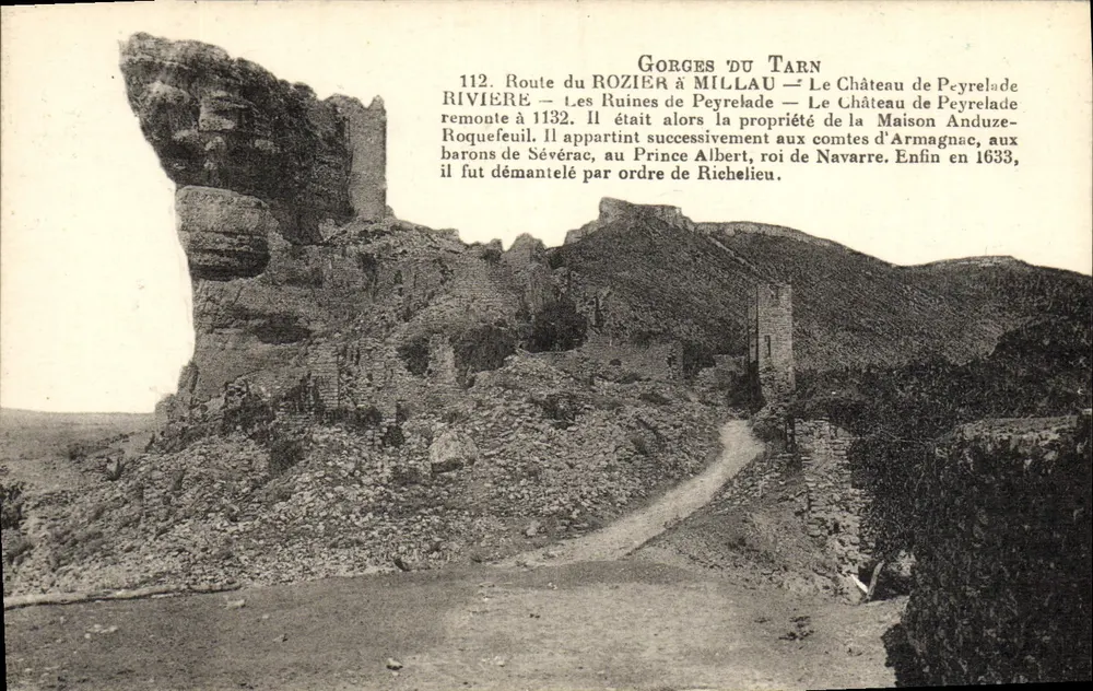Tarn-Gorges — Ruinen des Schlosses Peyrelade — n° 112 - Vorderseite