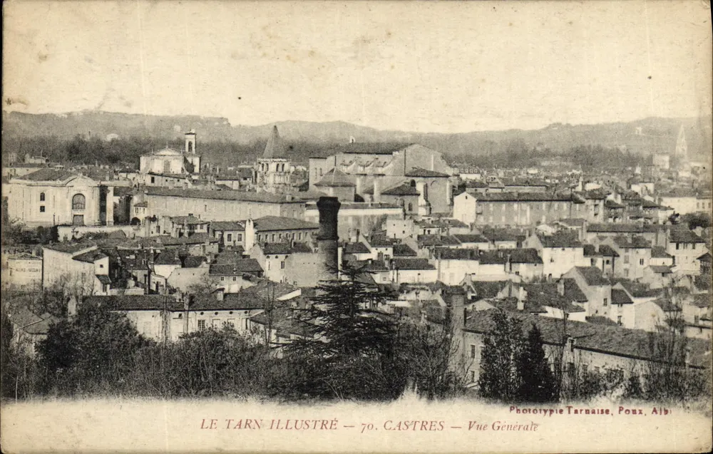 Castres — Vista Geral — LE TARN ILLUSTRÉ — 70. Fototipia Tarnaise, Poux, Albi - Frente