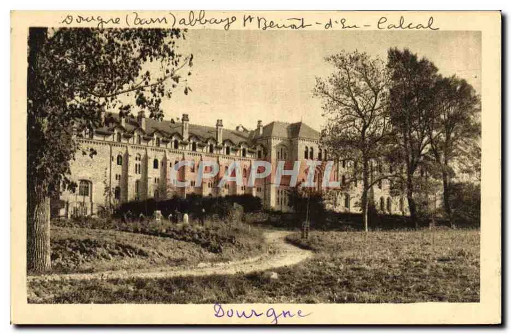 Bourgné (Tarn) - Abtei St-Benoît-d'En-Calcal — Allgemeiner Blick Westen - Vorderseite