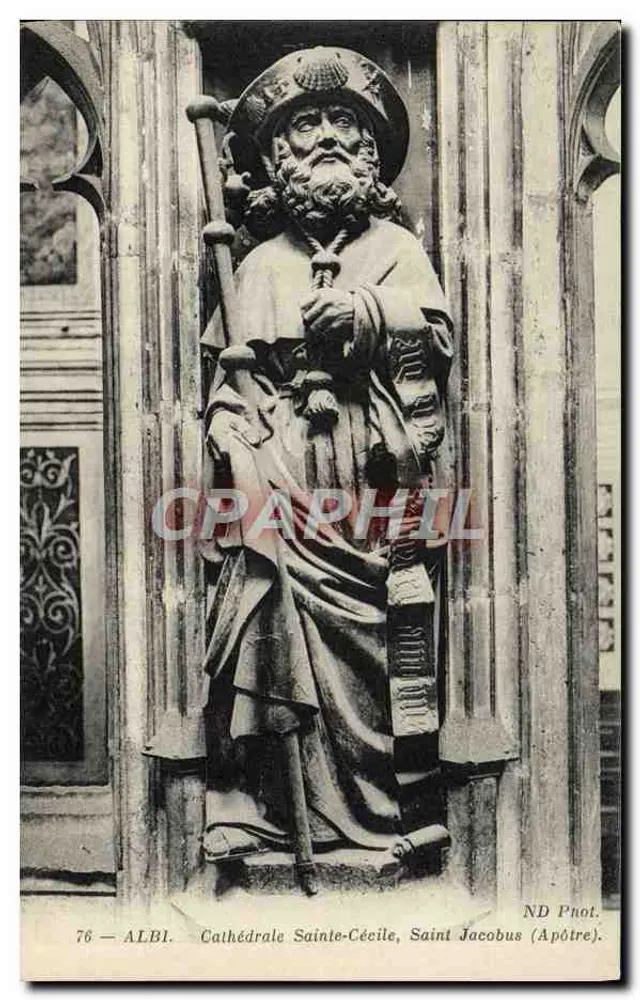 Saint Jacques l'Apôtre — Statue in der Kathedrale Sainte-Cécile — ND Phot. n°76 - Vorderseite