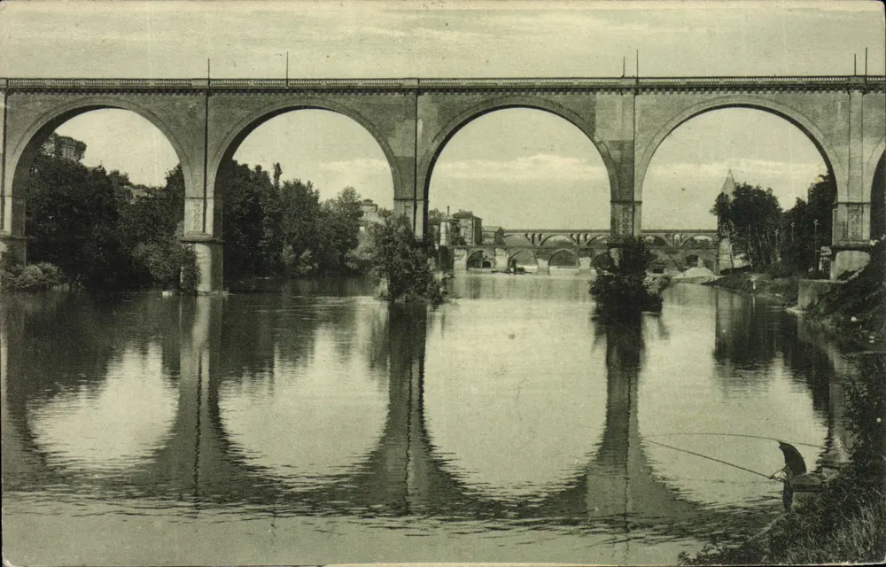 Viaduct van de Spoorweg in Albi — uitgever LL, n° 48 - Voorkant