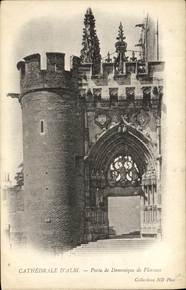 Kathedrale von Albi — Tür von Dominique de Florence — Collections ND Phot - Vorderseite