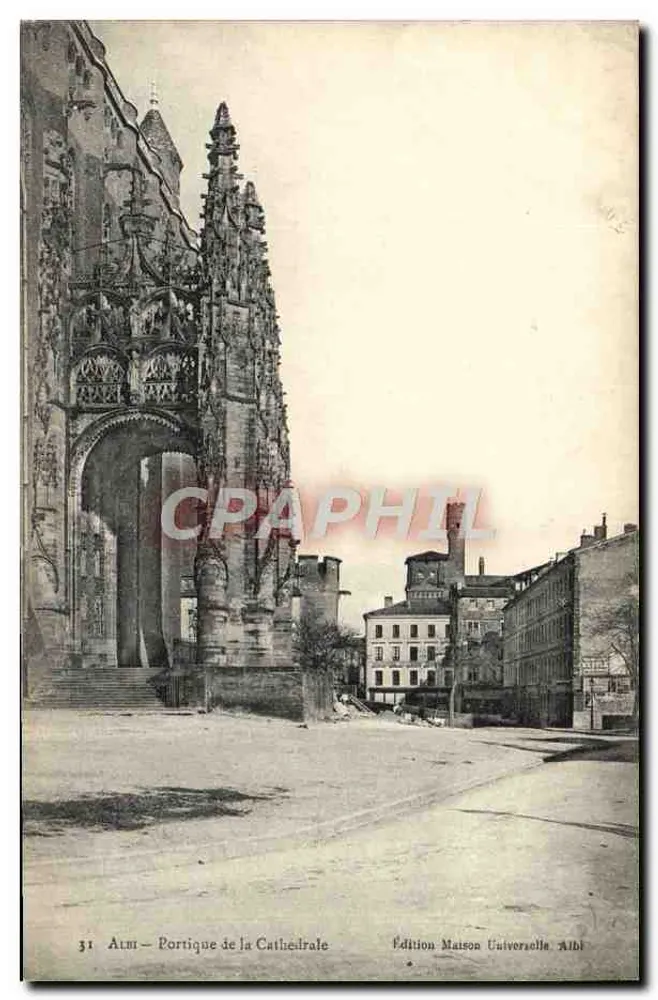 Albi — Portique de la Catedral — Edición Maison Universelle Albi, n°31 - Anverso