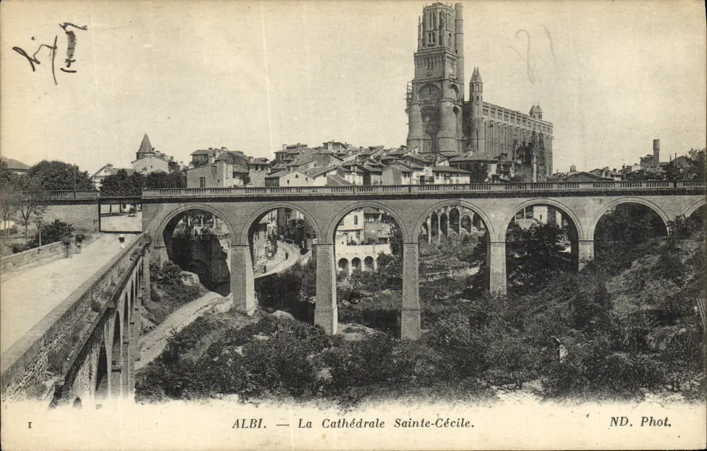 Albi — A Catedral Santa Cecília — ND. Fot. - Frente