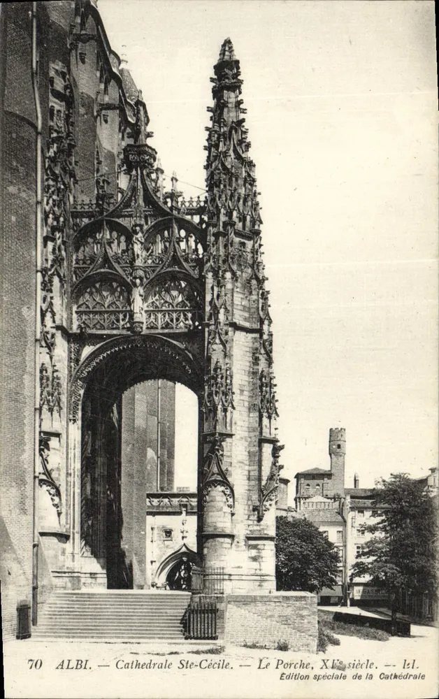 Albi — Kathedrale Ste-Cécile — Der Portal, 15. Jahrhundert — Sonderausgabe der Kathedrale - Vorderseite