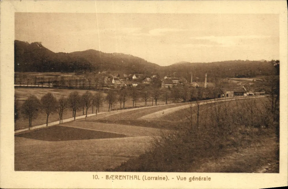 Bærentthal (Lorraine) — Vista geral — Carte postale n°10 - Frente