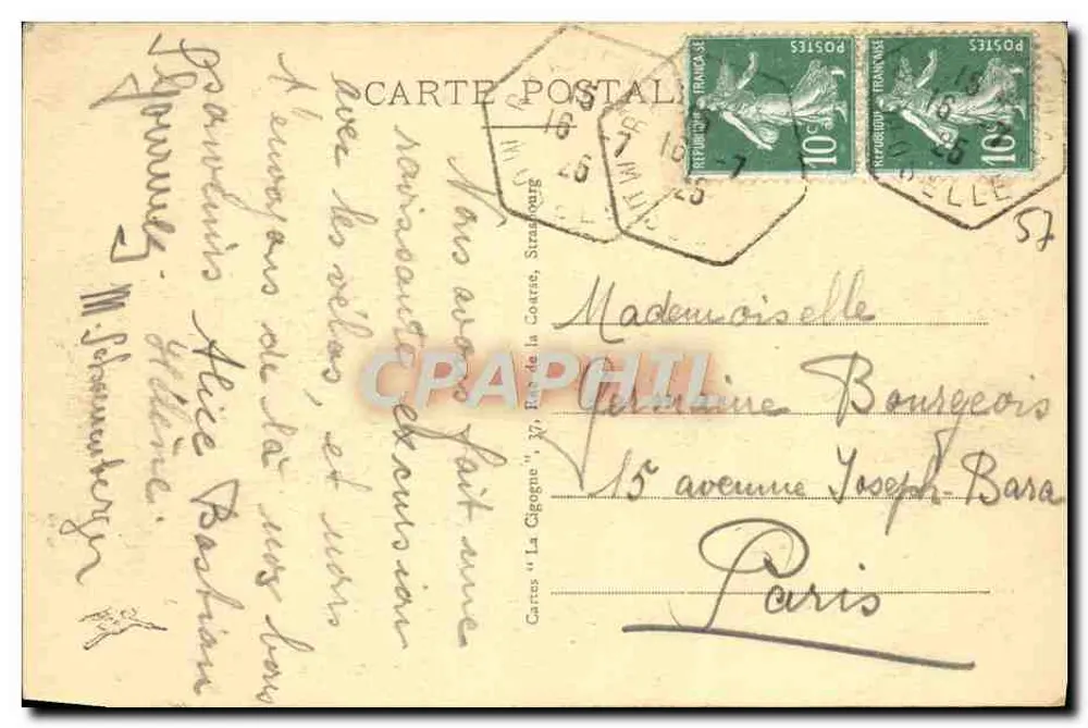Bærentthal (Lorraine) — Vista geral — Carte postale n°10 - Verso