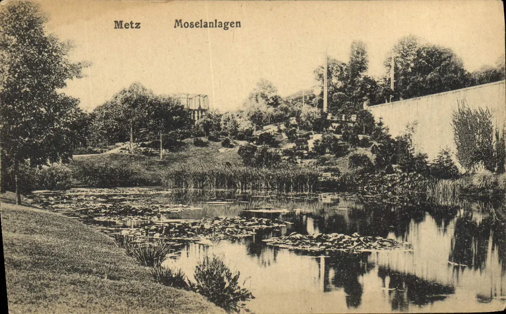 Metz — Moselanlagen — Kunstverlag Klingsheim & Co., Metz, No. 133 - Frente