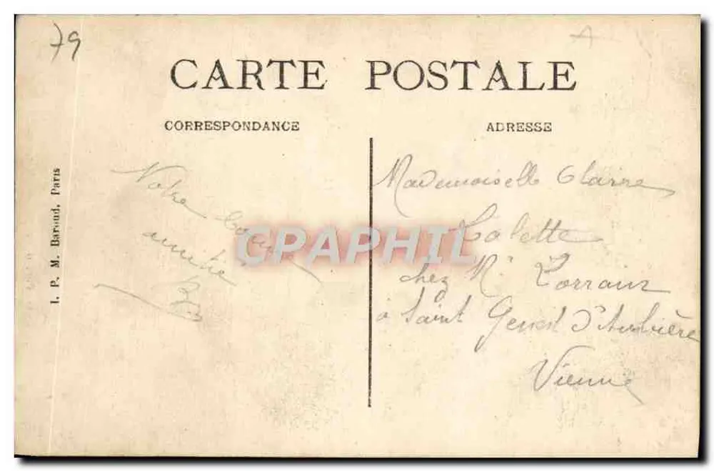 Niort — Portal der Kirche Notre-Dame — Verlag Baussay - Rückseite